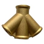  Муфта прямая, разветвитель на 3 выхода, 1/2', внутренняя резьба, латунь мни (0)