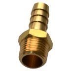  Фитинг переходный, 1/4', внешняя резьба, 9мм, елочка, латунь мни (0)
