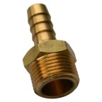  Фитинг переходный, 3/8', внешняя резьба, 9мм, елочка, латунь мни (0)