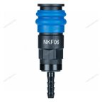  Разъем композитный мама быстросъемный - елочка Ø 6 мм NORDBERG NKF06 мни (1)