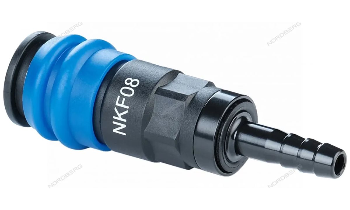  Разъем композитный мама быстросъемный - елочка Ø 8 мм NORDBERG NKF08 (0)
