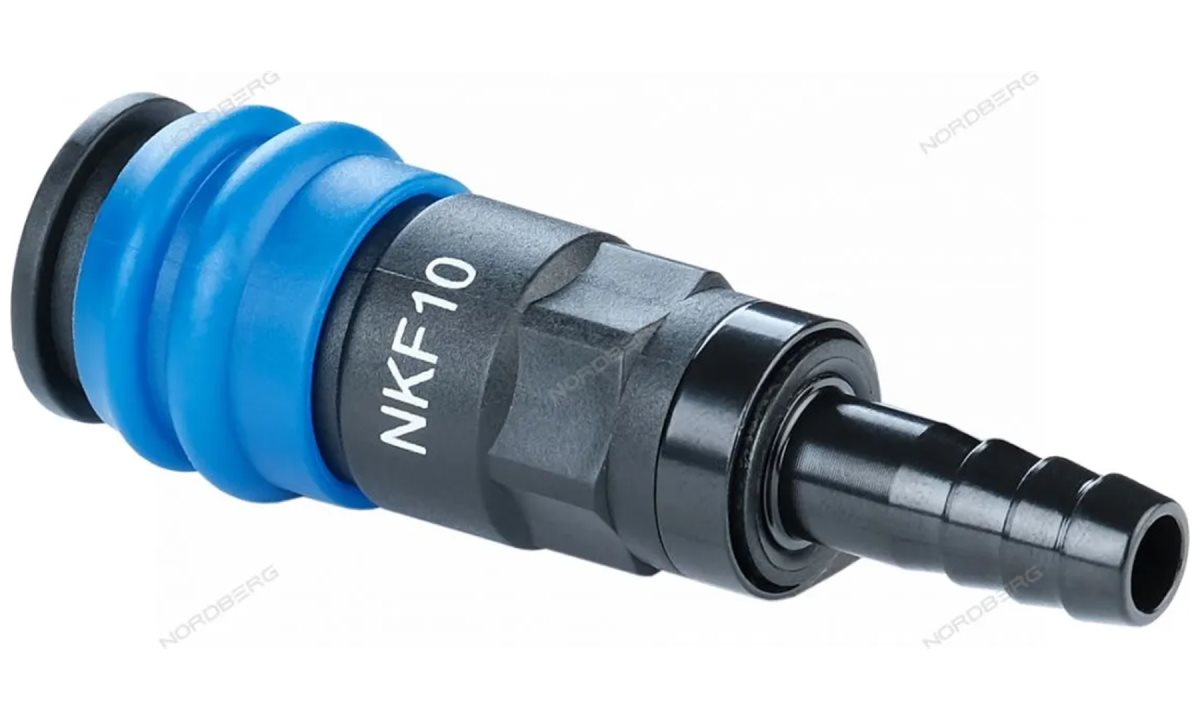  Разъем композитный мама быстросъемный - елочка Ø 10 мм NORDBERG NKF10 (0)