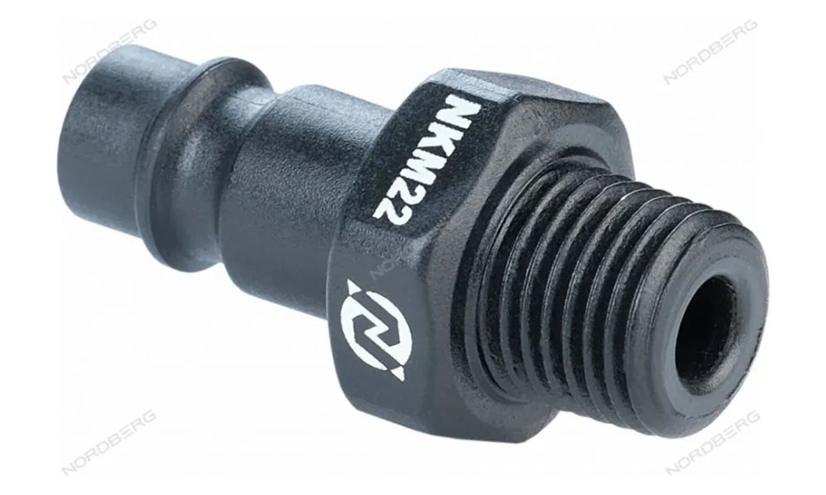  Переходник композитный папа быстросъемный - резьба M1/4 NORDBERG NKM22 (0)