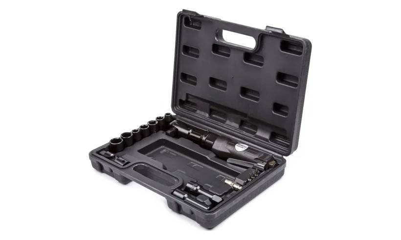 KraftWell KRW12RW-T Пневматическая трещотка с набором головок 1/2, в кейсе фото