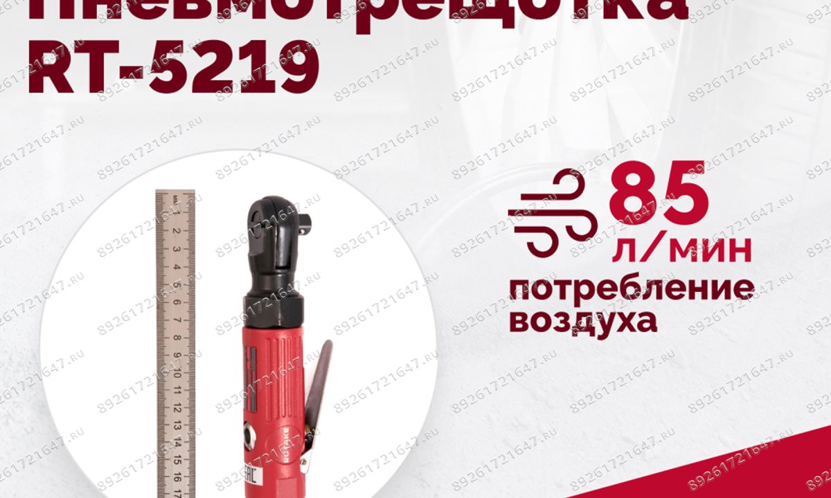  Пневмотрещотка RT-5219, 3/8