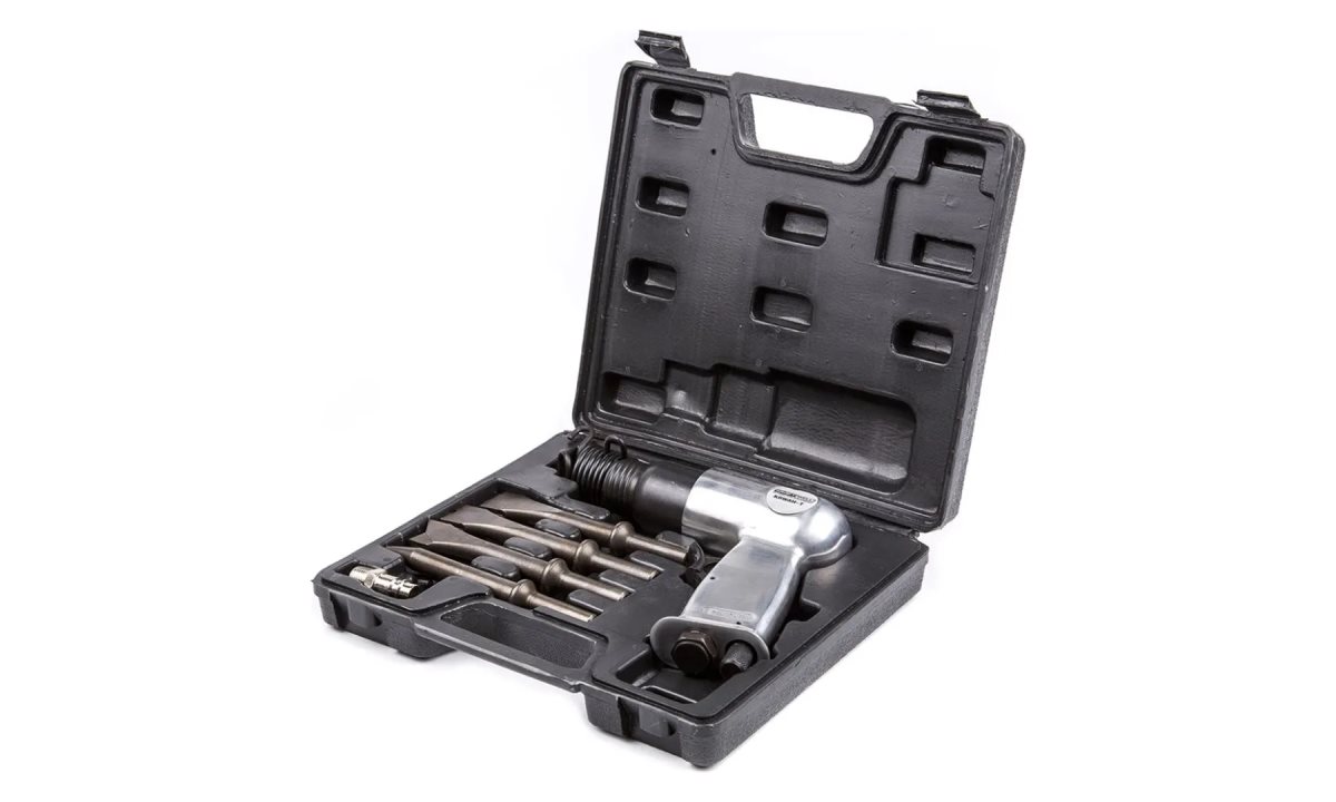  KraftWell KRWAH-T Пневмозубило 150мм с комплектом насадок (0)