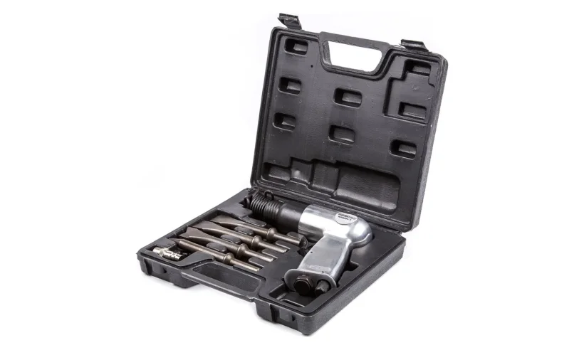 KraftWell KRWAH-T Пневмозубило 150мм с комплектом насадок фото