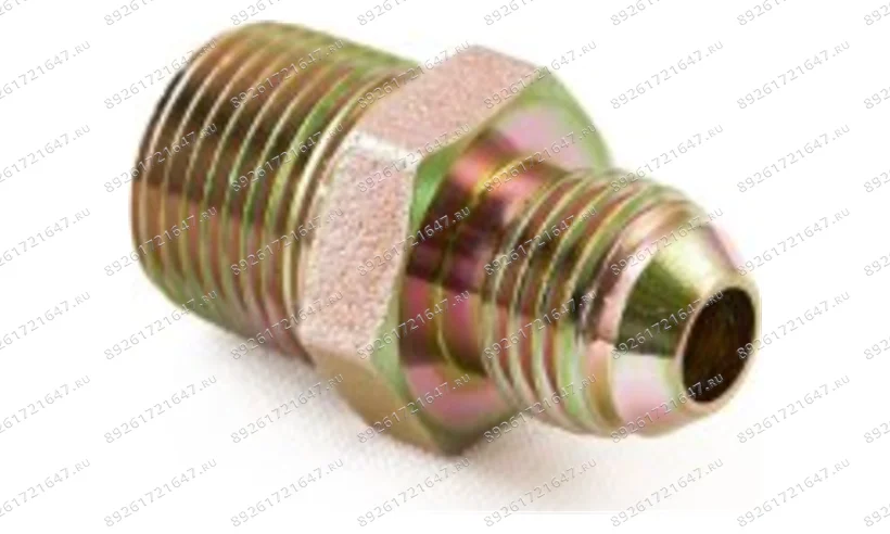 Фитинг соединитель гидроцилиндра с шлангом на двухстоечном подъёмнике фото