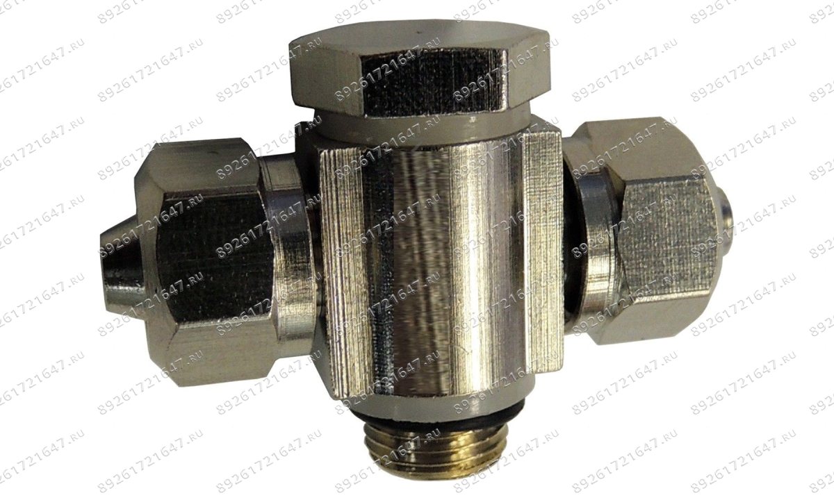  Фитинг металлический 1/8 на подстольный цилиндр под трубку 8 мм  6000010 (0)