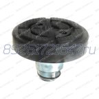 Пята на лапу подъёмника с резиновой накладкой с резьбой, круглая под отверстие D = 38 мм фото