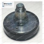 Пята на лапу подъёмника с резиновой накладкой с резьбой, круглая под отверстие D = 35 мм фото