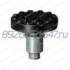 Пята на лапу подъёмника с резиновой накладкой с резьбой, круглая под отверстие D - 50 мм фото