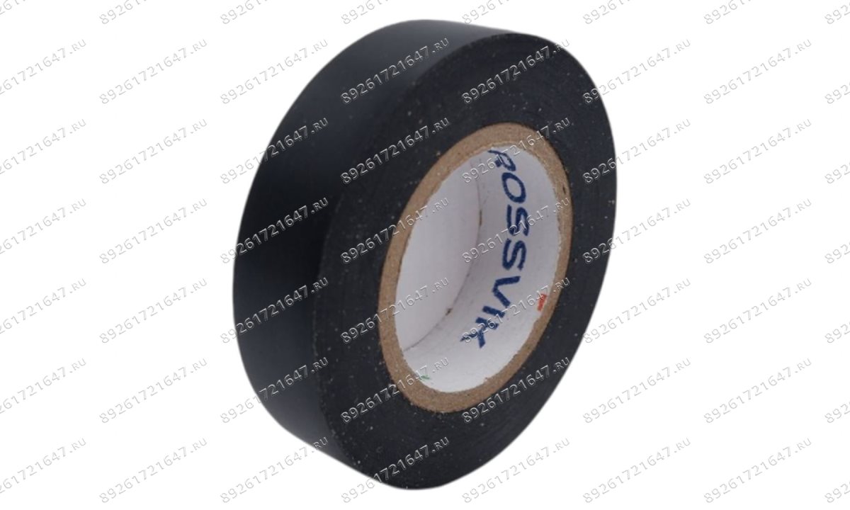  Изолента ROSSVIK ПВХ 20х0,20мм, 20м черная (1)
