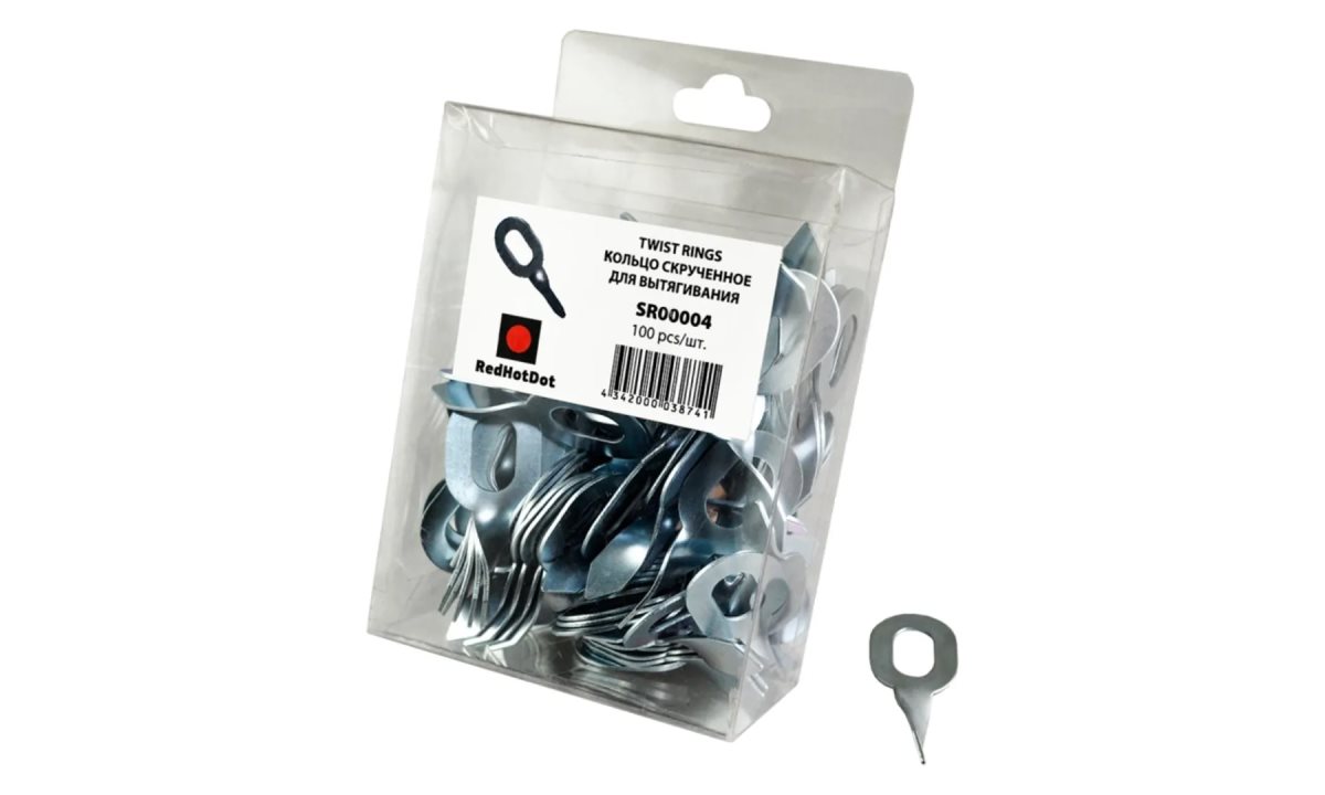  Кольцо скрученное для вытягивания, 100шт. (0)