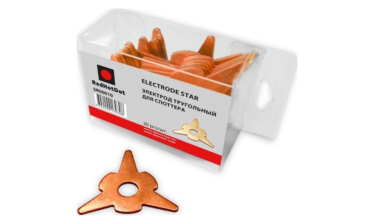  Электрод остроконечный треугольный для споттера, 20 шт. (0)