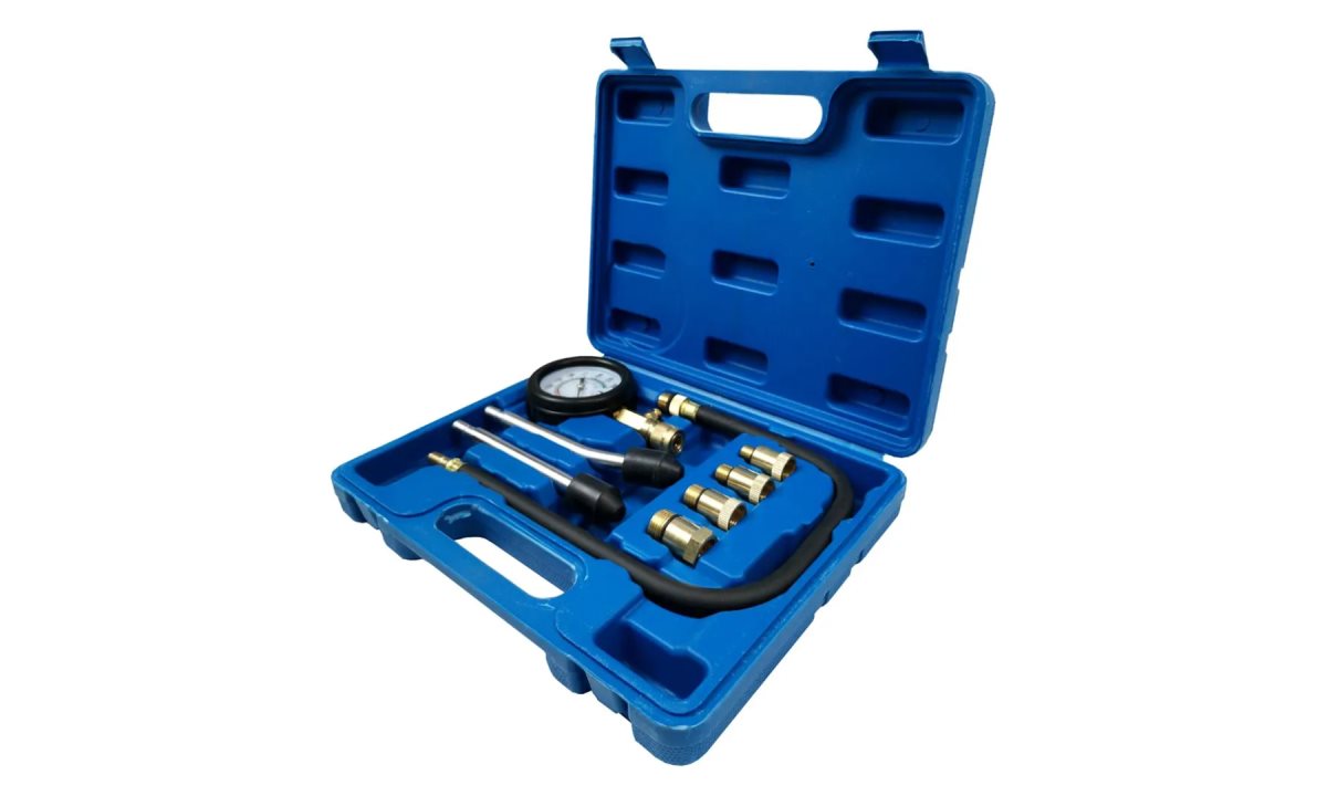  Компрессометр (шланг, 2 удлинителя, 4 адаптера) TA-G1005 AE&T (1)