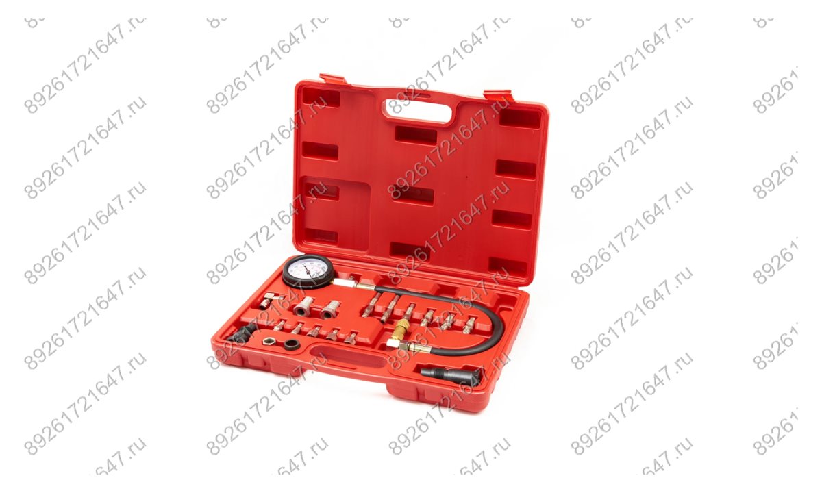  ST107 Компрессометр для дизельных ДВС с быстросъемными адаптерами, 0-1000PSI (0-70бар) (0)