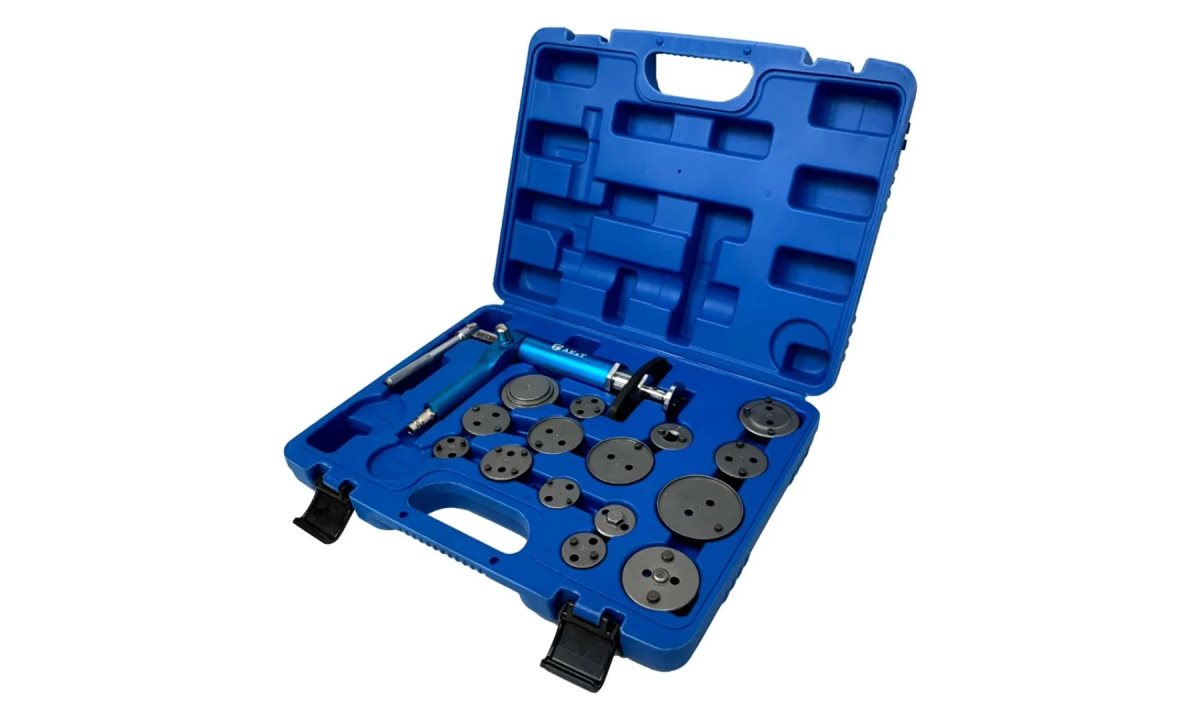  Инструмент сведения тормозных цилиндров пневматический (16 предметов) TA-B1075 AE&T (1)