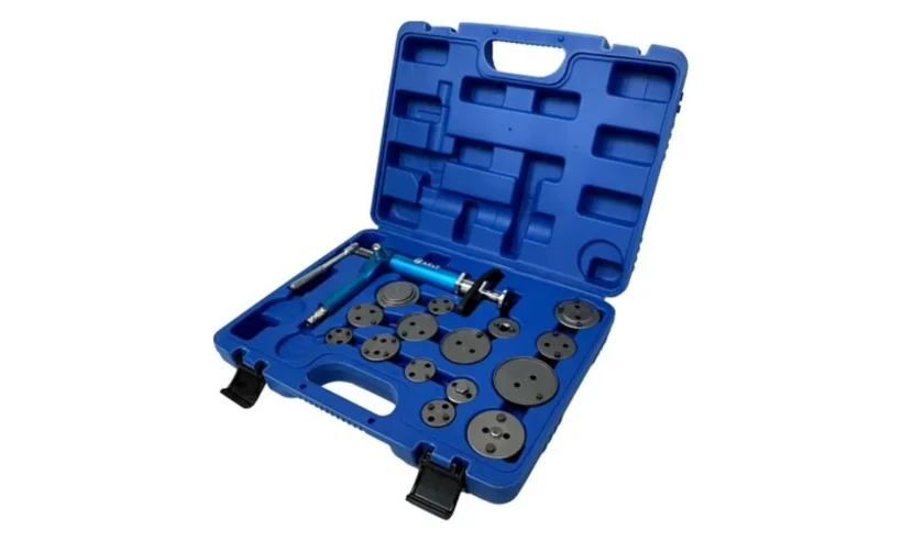 Инструмент сведения тормозных цилиндров пневматический (16 предметов) TA-B1075 AE&T фото