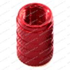  Колпачок для вентиля DPC-024 алюминиевый, красный (100шт/уп.) мни (2)