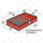  Накладка резиновая прямоугольная для подъемников: Т-4, AE&T, Peak, AMGO, Avik, Fagihi, Nordberg (110х70 мм) мни (3)