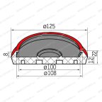  Накладка резиновая для подъемников (108х8 мм) мни (3)