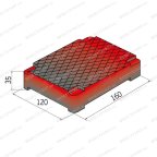  Накладка резиновая для ножничных подъемников (наборная) Н-35 мм (160х120 мм) мни (2)