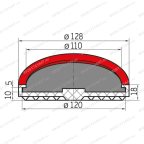  Накладка резиновая для подъемников STERTIL KONI (120х5 мм) мни (3)
