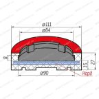  Накладка резиновая для подъемников AMGO. КОРД (89х8 мм) мни (2)