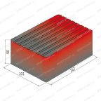  Накладка резиновая для ножничных подъемников TROMMELBERG H-60 мм (167х101 мм) мни (2)