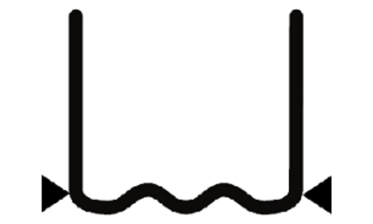  Скоба воолнообразная надрезанная (100шт) 0,8 (0)