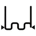  Скоба воолнообразная широкая надрезанная (100шт) 0,8 мни (0)