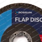  Круг шлифовальный лепестковый ROSSVIK 125*22мм 40 Grit. Тип29, Zr, 80м/с, 12250об/мин мни (0)