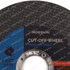  Круг отрезной по металлу ROSSVIK 125*1,2*22мм. Тип 41, 80м/с, 12250об/мин мни (1)
