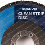  Круг зачистной из синтетического волокна ROSSVIK 115*22мм черный, 80м/с, 13300об/мин мни (1)