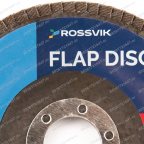 Круг шлифовальный лепестковый ROSSVIK 115*22мм 80 Grit. Тип29, Zr, 80м/с, 12250об/мин мни (1)