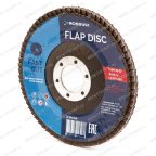  Круг шлифовальный лепестковый ROSSVIK 115*22мм 80 Grit. Тип29, Zr, 80м/с, 12250об/мин мни (2)