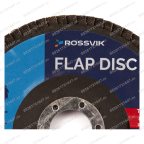  Круг шлифовальный лепестковый ROSSVIK 125*22мм 40 Grit. Тип29, Zr, 80м/с, 12250об/мин мни (1)