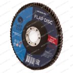  Круг шлифовальный лепестковый ROSSVIK 125*22мм 40 Grit. Тип29, Zr, 80м/с, 12250об/мин мни (2)