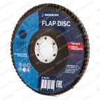  Круг шлифовальный лепестковый ROSSVIK 125*22мм 80 Grit. Тип29, Zr, 80м/с, 12250об/мин мни (2)