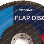  Круг шлифовальный лепестковый ROSSVIK 150*22мм 120 Grit. Тип29, Zr, 80м/с, 10200об/мин мни (1)