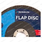  Круг шлифовальный лепестковый ROSSVIK 150*22мм 80 Grit. Тип29, Zr, 80м/с, 10200об/мин мни (2)