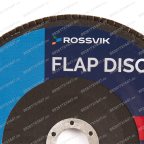  Круг шлифовальный лепестковый ROSSVIK 180*22мм 80 Grit. Тип29, Zr, 80м/с, 8500об/мин мни (1)