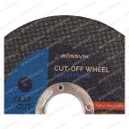  Круг отрезной по металлу ROSSVIK 115*1,0*22мм. Тип 41, 80м/с, 12250об/мин мни (1)