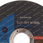  Круг отрезной по металлу ROSSVIK 115*1,2*22мм. Тип 41, 80м/с, 12250об/мин мни (1)