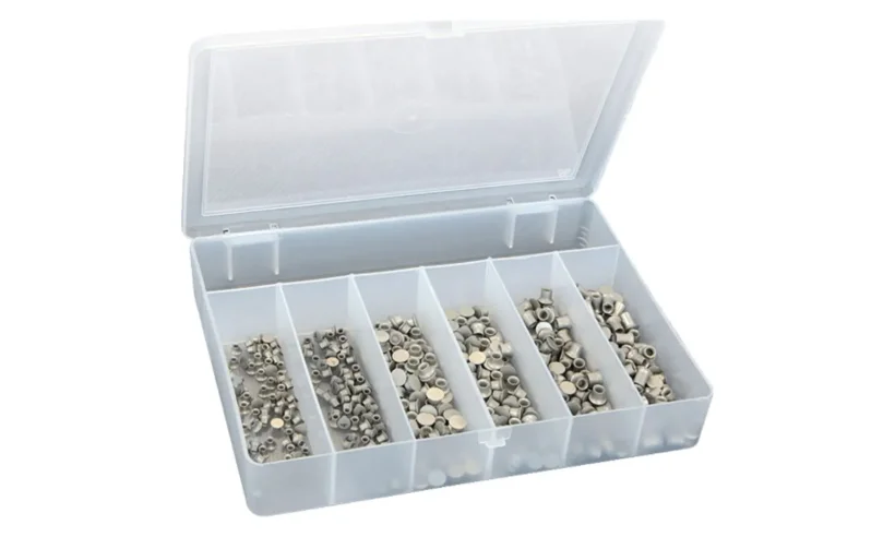 Набор тестовых заклёпок 6 видов по 50 шт фото