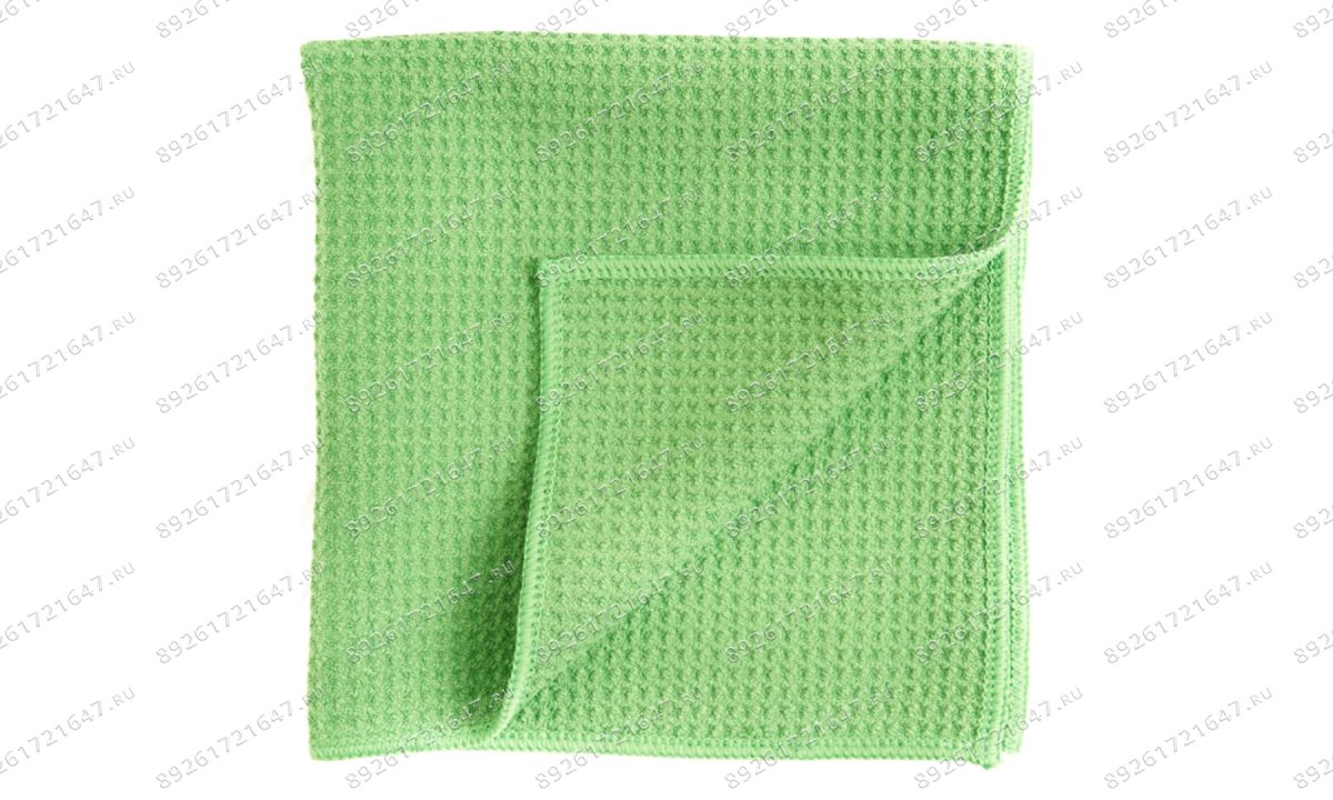  Микрофибра ROSSVIK, 400*400мм, плотность 450г/м2 вафельное полотенце, обработанный край (1)