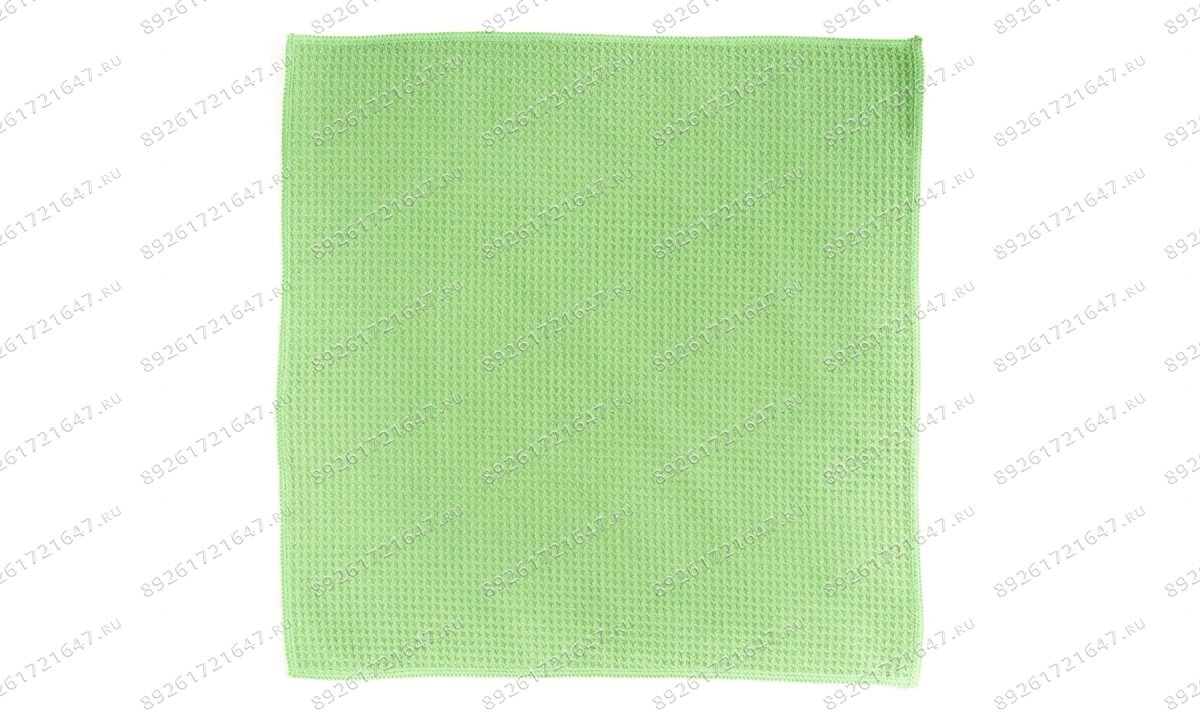  Микрофибра ROSSVIK, 400*400мм, плотность 450г/м2 вафельное полотенце, обработанный край (1)