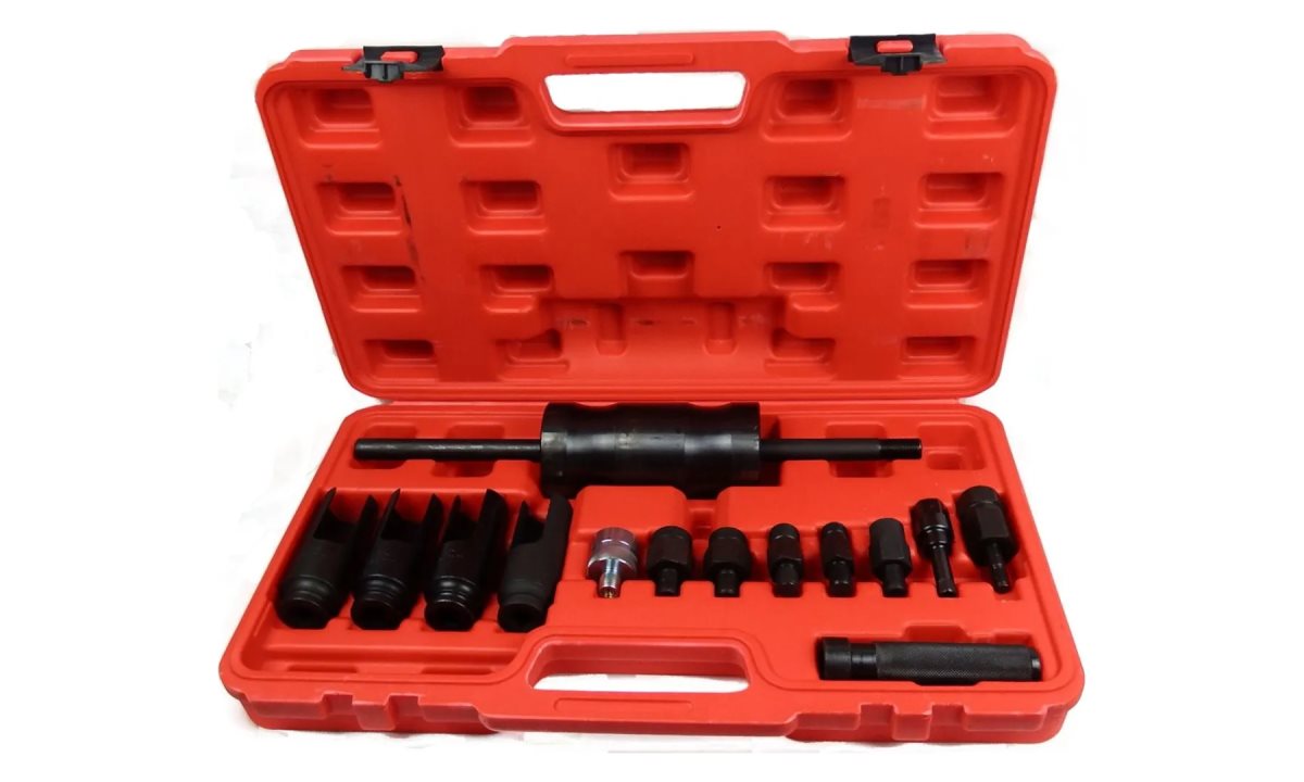  Съемник инжекторов с обратным молотком (14 предметов) TA-D1081 AE&T (1)