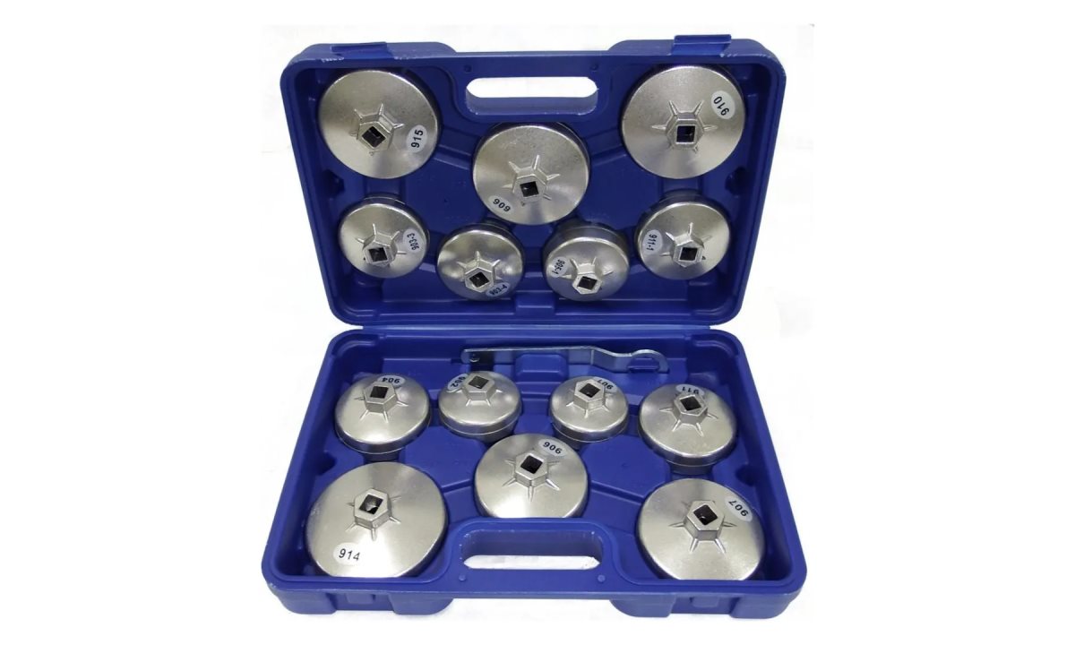  Съемники масляных фильтров алюминиевые (15 предметов) TA-A1012 AE&T (1)